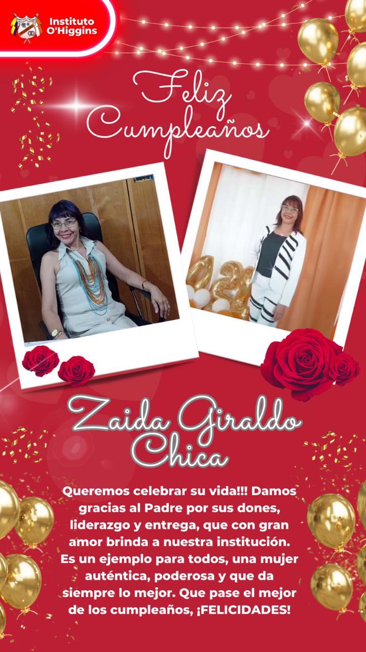 Feliz cumpleaños seño Zaida